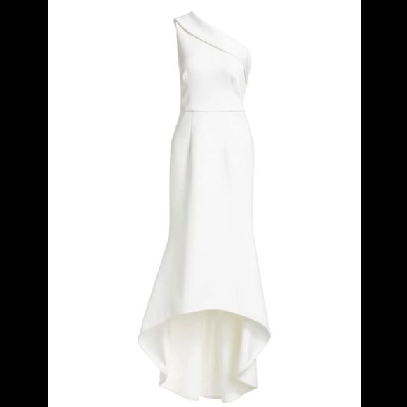 NWT Black Halo Cadencia One Shoulder Gown$575 - Picture 1 of 10